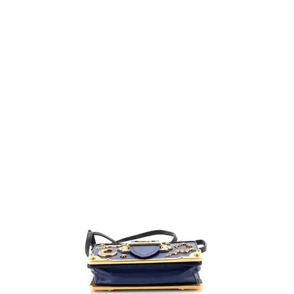 Prada Cahier Crossbody Bag Embellished #244863P16B - Picture 4 of 7